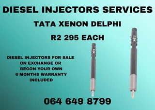 Tata Xenon Delphi Diesel Injectors With Washers For Sale 6 Months Warranty Included