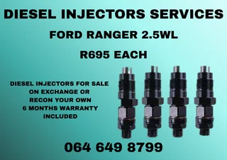 We Can Recon Your Ford Ranger 2.5wl Diesel Injectors 6 Months Warranty Included