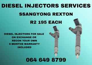 Ssangyong Rexton Diesel Injectors For Sale On Exchange Or Recon Your Own Washers And Warranty Incl