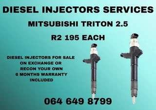 Mitsubishi Triton 2.5 Diesel Injectors For Sale On Exchange Washers Included