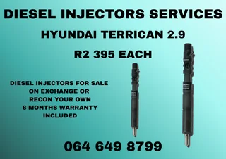 Hyundai Terrican 2.9 Diesel Injectors For Sale Or Recon Your Own