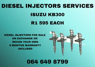 Isuzu Kb300 Diesel Injectors For Sale Or Recon Your Own Warranty Included