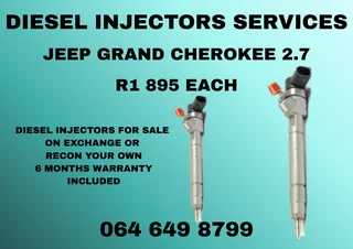 Jeep Grand Cherokee 2.7 Diesel Injectors With Washers For Sale On Exchange