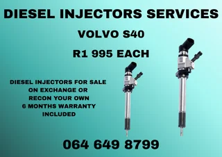 Volvo S40 Diesel Injectors With Washers For Sale Or Recon Your Own