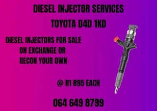 Toyota D4d 1kd Diesel Injectors For Sale On Exchange Or Recon Your Own Copper Washers Included
