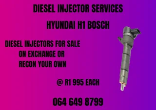 Hyundai H1 Bosch Diesel Injectors For Sale Or Recon Your Own Washers And Warranty Included