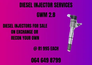 Gwm 2.8 Diesel Injectors With Washers For Sale 6 Months Warranty Included