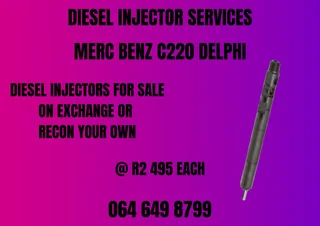 Merc Benz C220 Delphi Diesel Injectors For Sale On Exchange Or Recon Your Own Washers And Warranty