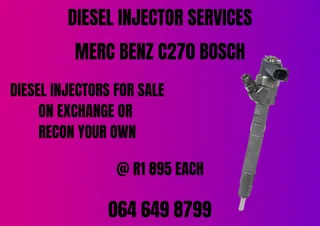 Merc Benz C270 Bosch Diesel Injectors For Sale On Exchange 6 Months Warranty Included