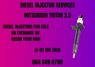 Mitsubishi Triton 2.5 Diesel Injectors For Sale Washers And Warranty Included