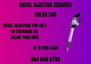 Volvo S40 Diesel Injectors For Sale On Exchange Or Recon Your Own Washers And Warranty Included
