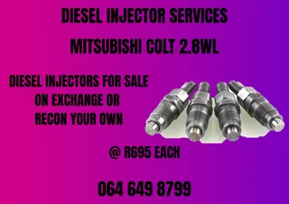 Mitsubishi Colt 2.8wl Diesel Injectors For Sale On Exchange Warranty Included