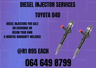 Toyota D4d Diesel Injectors For Sale On Exchange Or Recon Your Own