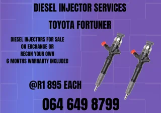 Toyota Fortuner Diesel Injectors For Sale On Exchange Or Recon Your Own Washers And Warranty Incl