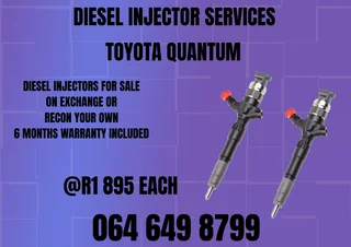 Toyota Quantum Diesel Injectors For Sale On Exchange 6 Months Warranty Included