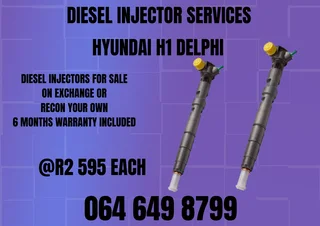 Hyundai H1 Delphi Diesel Injectors For Sale Or Recon Your Own Warranty Included