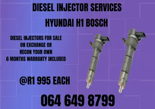 Hyundai H1 Bosch Diesel Injectors For Sale Or Recon Your Own Washers And Warranty Included