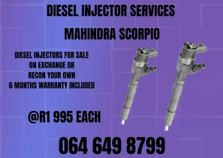 Mahindra Scorpio Diesel Injectors With Washers For Sale On Exchange Warranty Included