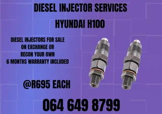 We Can Recon Your Hyundai H100 Diesel Injectors 6 Months Warranty Included