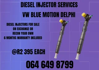 We Can Recon Your Vw Blue Motion Delphi Diesel Injectors Copper Washers Included