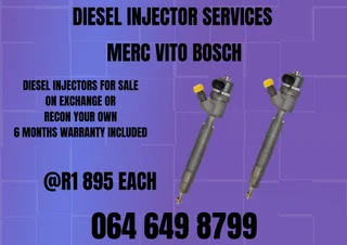 Merc Vito Bosch Diesel Injectors For Sale On Exchange Or Recon Your Own