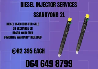 Ssangyong 2l Diesel Injectors For Sale Or Recon Your Own Copper Washers Included