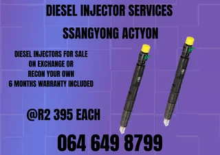 Ssangyong Actyon Diesel Injectors For Sale Or Recon Your Own Washers And Warranty Included