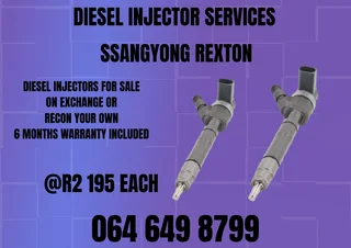 Ssangyong Rexton Diesel Injectors For Sale Copper Washers Included