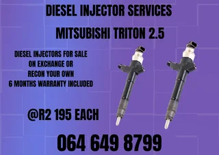 Mitsubishi Triton 2.5 Diesel Injectors For Sale Copper Washers And Warranty Included