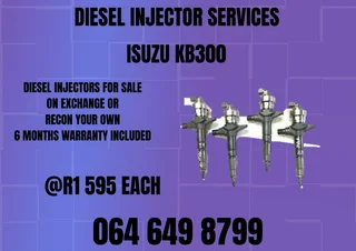 Isuzu Kb300 Diesel Injectors With Washers For Sale Or Recon Your Own Warranty Included