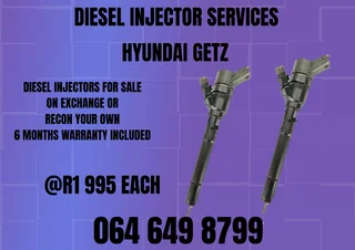 Hyundai Getz Diesel Injectors With Washers For Sale 6 Months Warranty Included