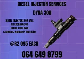 We Can Recon Your Dyna 300 Diesel Injectors 6 Months Warranty Included