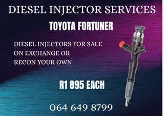 Toyota Fortuner Diesel Injectors For Sale On Exchange Or Recon Your Own Washers And Warranty Incl