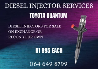 Toyota Quantum Diesel Injectors For Sale On Exchange 6 Months Warranty Included