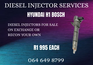 Hyundai H1 Bosch Diesel Injectors For Sale Or Recon Your Own Washers And Warranty Included