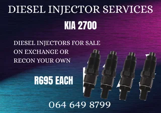 Kia 2700 Diesel Injectors For Sale 6 Months Warranty Included