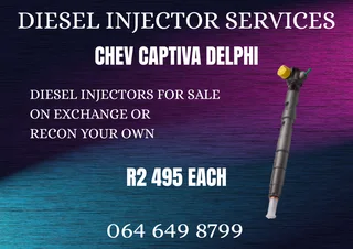 Chev Captiva Delphi Diesel Injectors With Washers For Sale On Exchange Or Recon Your Own