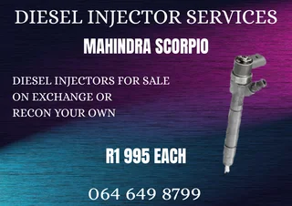 Mahindra Scorpio Diesel Injectors With Washers For Sale On Exchange Warranty Included