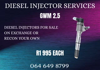 Gwm 2.5 Diesel Injectors With Washers For Sale
