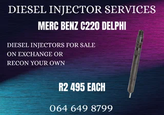 Merc Benz C220 Delphi Diesel Injectors For Sale On Exchange Or Recon Your Own Warranty And Washers