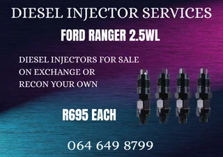 Ford Ranger 2.5wl Diesel Injectors For Sale Or Recon Your Own Warranty Included