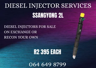 Ssangyong 2l Diesel Injectors For Sale Or Recon Your Own Washers Included