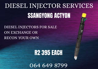 Ssangyong Actyon Diesel Injectors For Sale Or Recon Your Own Washers And Warranty Included