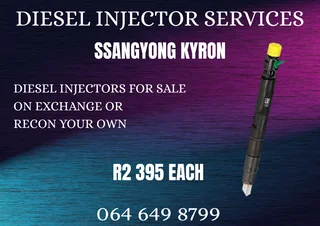 Ssangyong Kyron Diesel Injectors For Sale