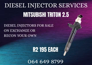 Mitsubishi Triton 2.5 Diesel Injectors For Sale Washers And Warranty Included