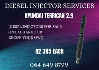 Hyundai Terrican 2.9 Diesel Injectors With Washer For Sale On Exchange