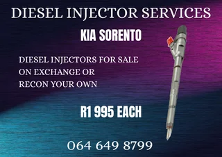 Kia Sorento Diesel Injectors With Washers For Sale Or Recon Your Own