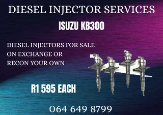 Isuzu Kb300 Diesel Injectors With Washers For Sale Or Recon Your Own Warranty Included
