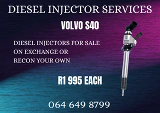 Volvo S40 Diesel Injectors For Sale On Exchange Or Recon Your Own Warranty Included