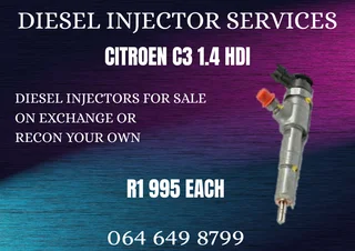 Citroen C3 1.4 Hdi Diesel Injectors For Sale On Exchange Copper Washers Included